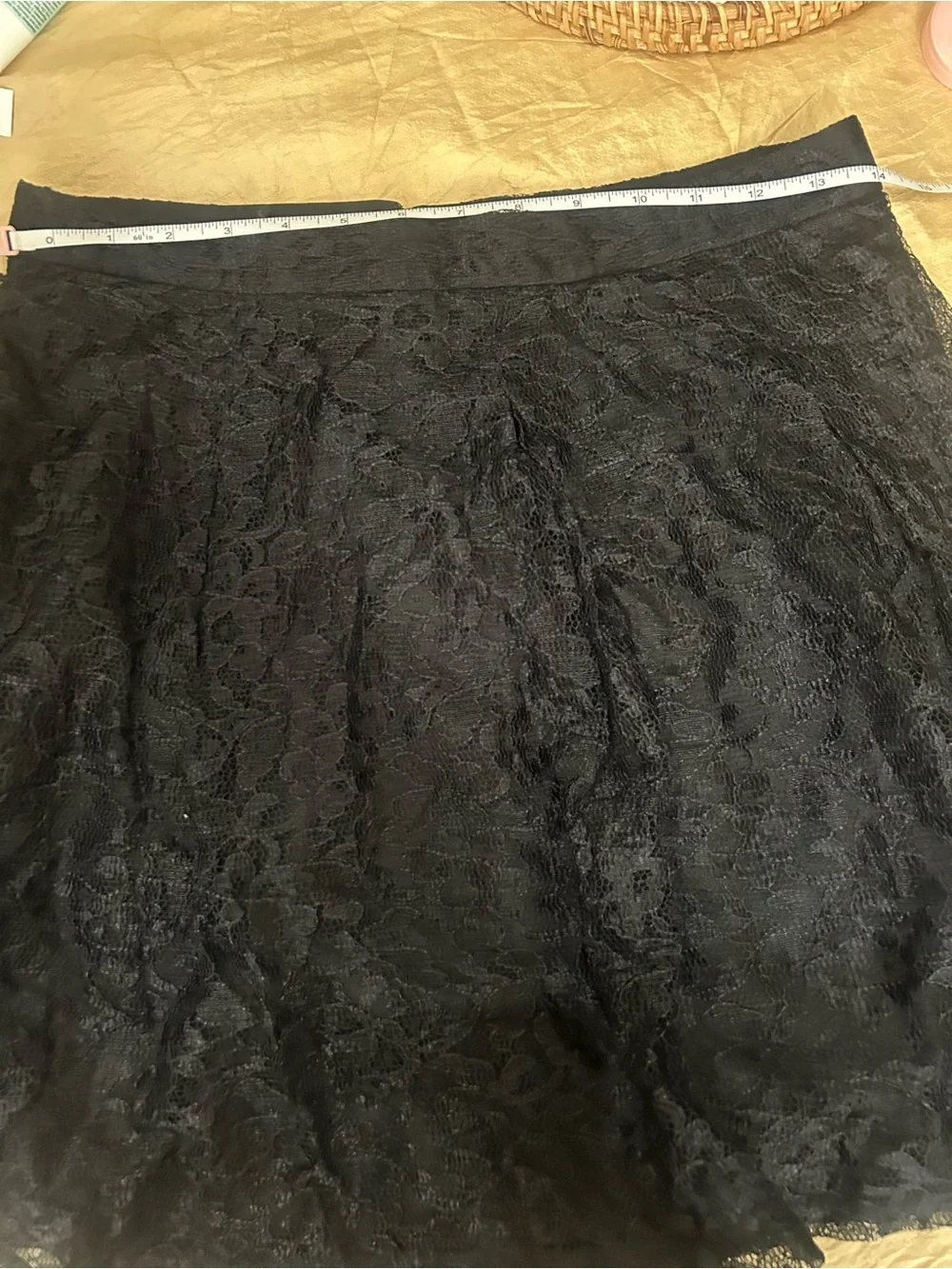 Express Black Lace Circle Skirt size junior 12.